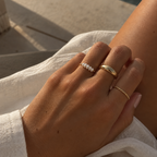 Mini Pearls Ring Gold