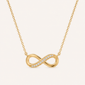 Infinity Pendant Necklace Gold