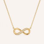 Infinity Pendant Necklace Gold