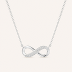 Infinity Pendant Necklace Silver
