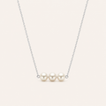 Pearl Trio Necklace Silver
