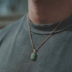 Void Aventurine Pendant Gold
