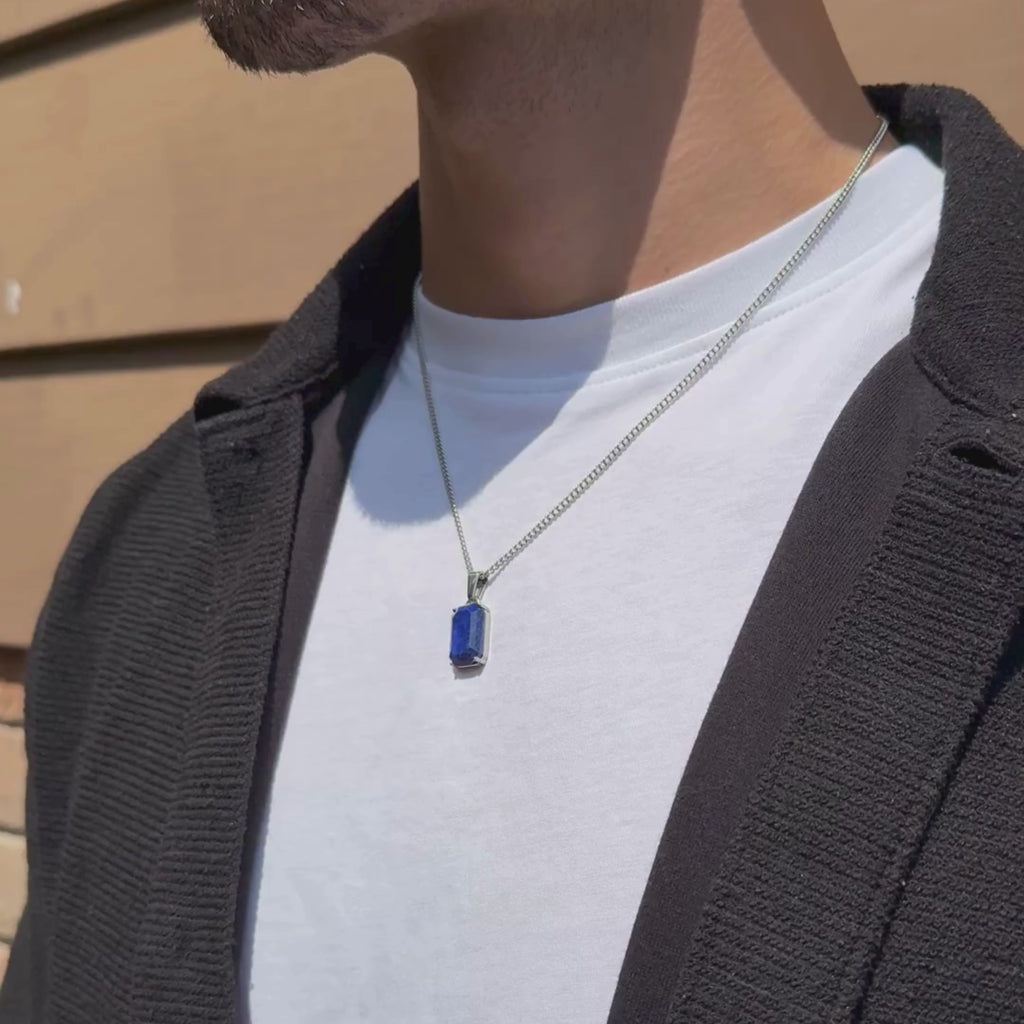 Void Lapis Pendant Silver