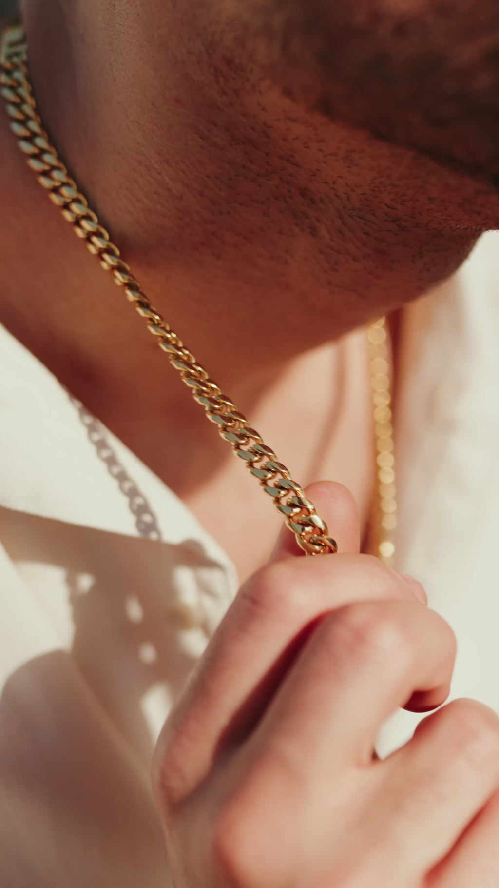 Cuban Link Halskæde Guld 8MM
