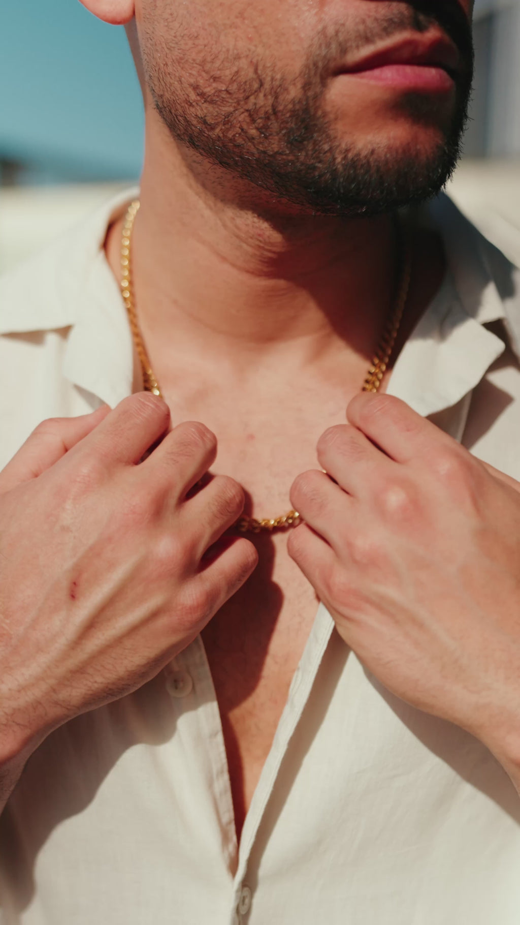 Cuban Link Halskæde Guld 8MM
