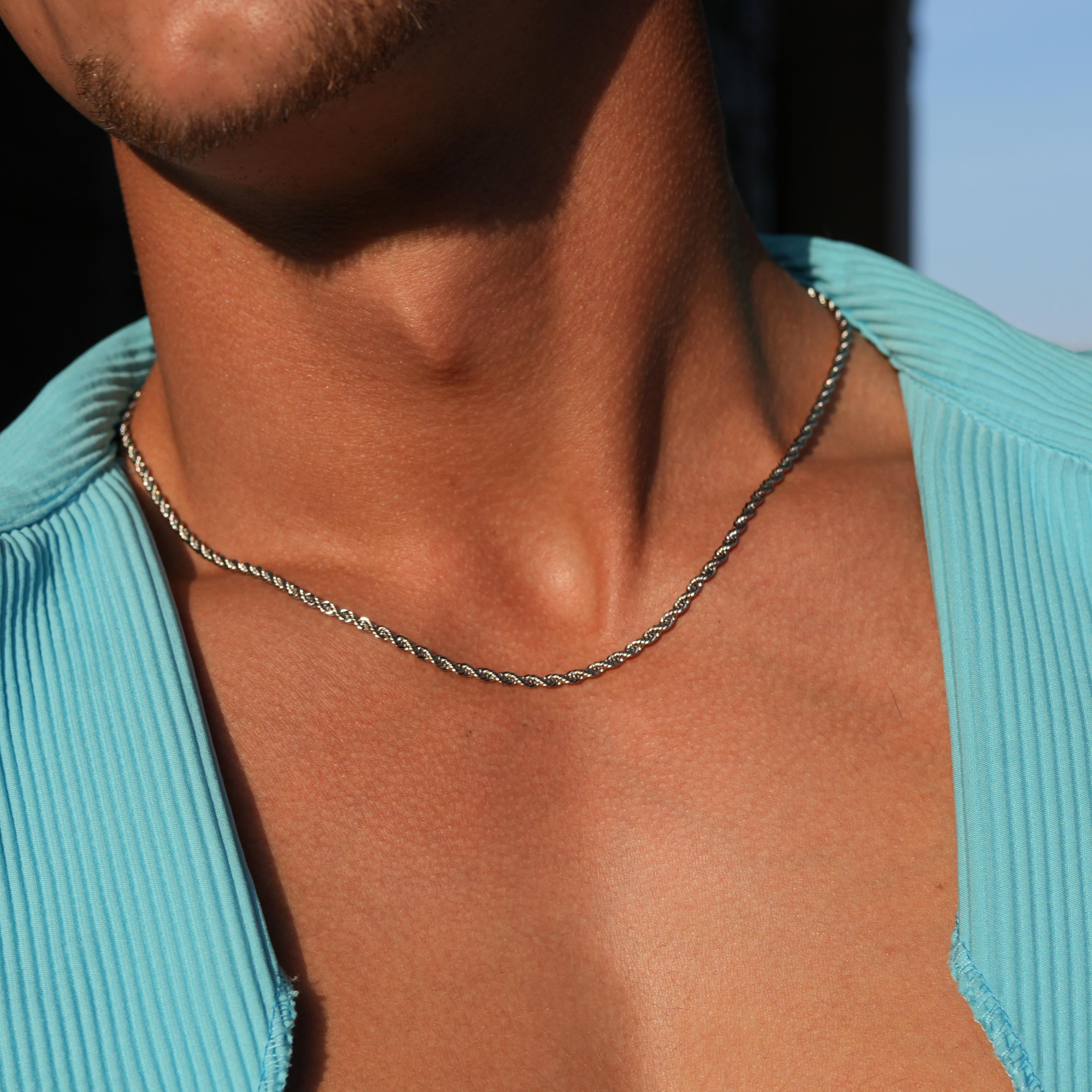 Cross x Rope Set Silver