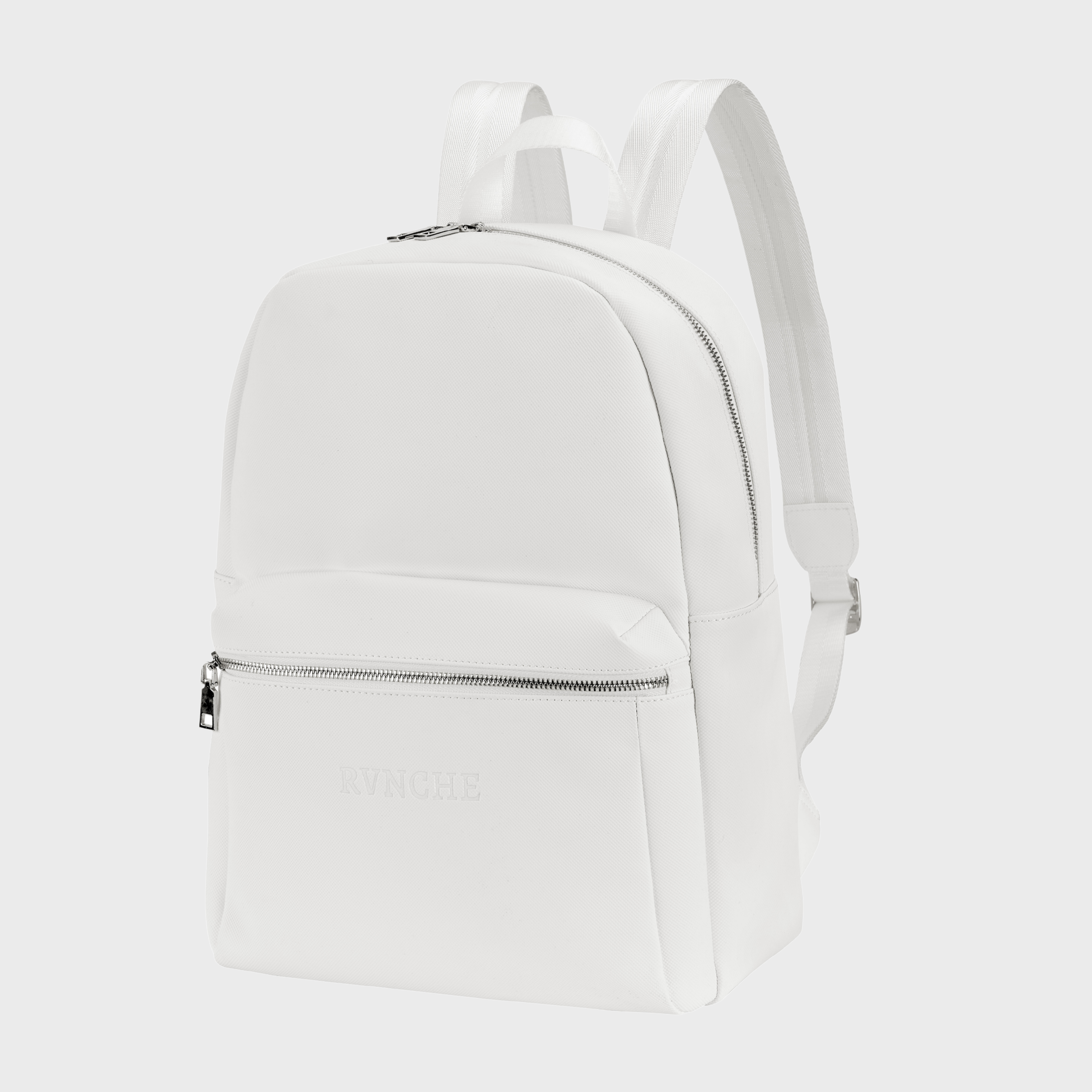 Leather Backpack White - La River – RVNCHE Leather Backpack White - La River – RVNCHE
