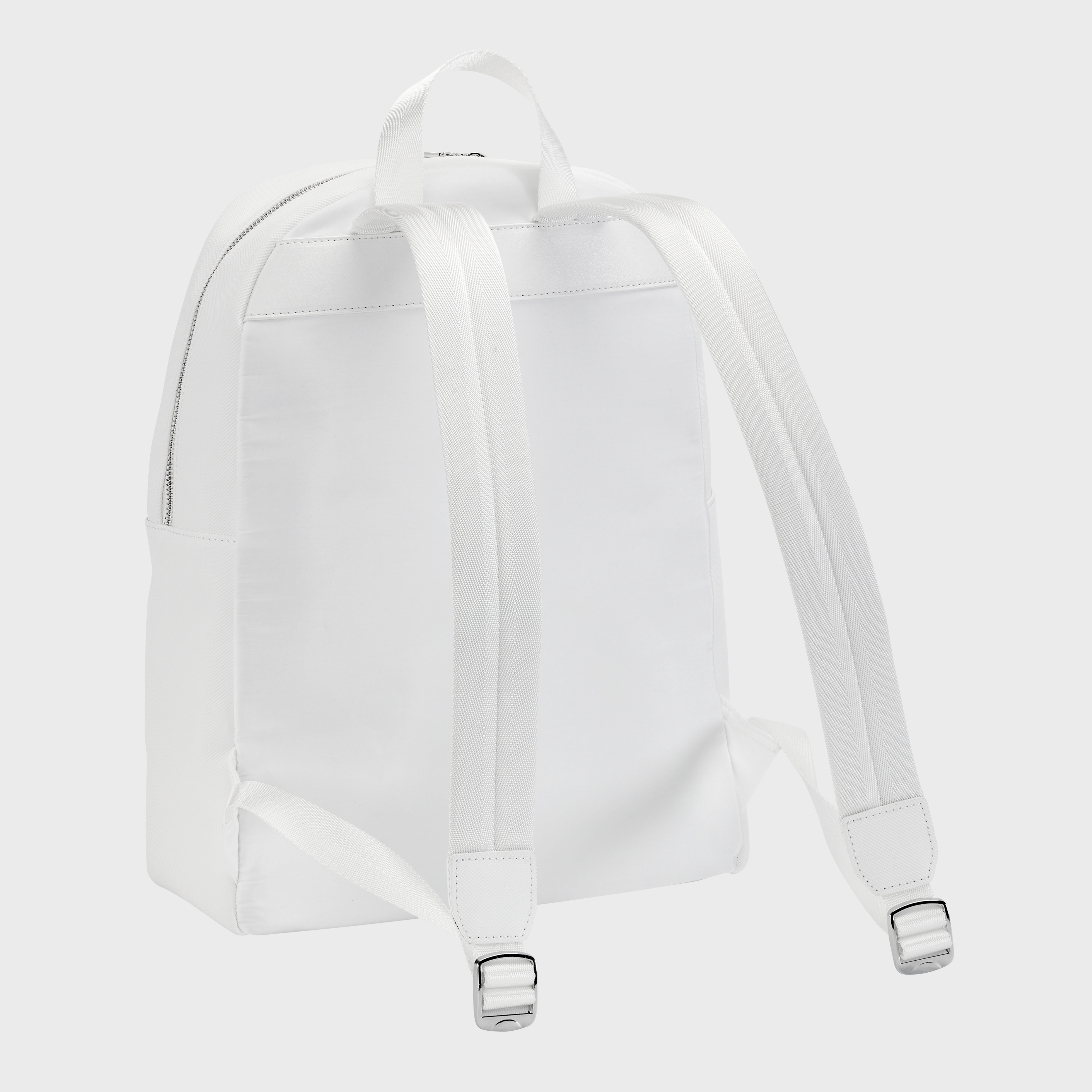 Plain white backpack sale