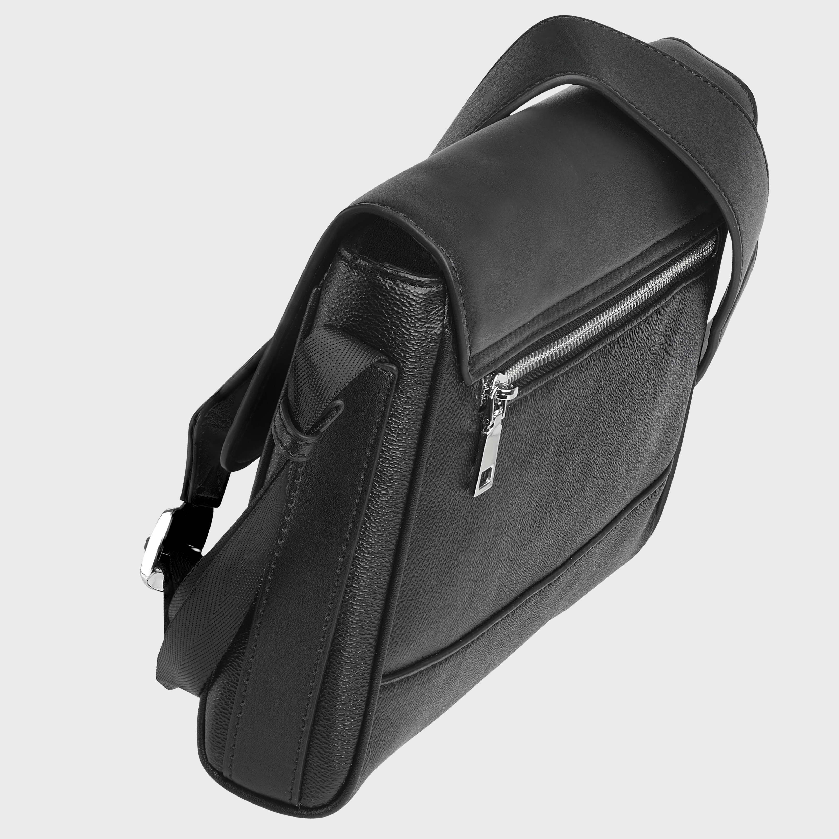 mm taiga leather messenger bag
